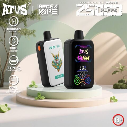 DE022 25000 Puffs Disposable Vape with Full screen rechargeable and adjustable airflow ATVS Vape