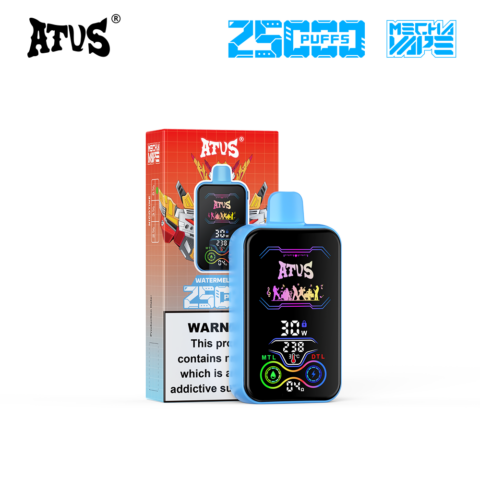 DE022 25000 Puffs Disposable Vape with Full screen rechargeable and adjustable airflow ATVS Vape