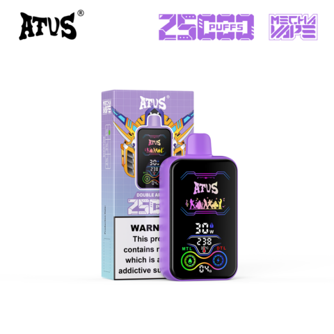 DE022 25000 Puffs Disposable Vape with Full screen rechargeable and adjustable airflow ATVS Vape