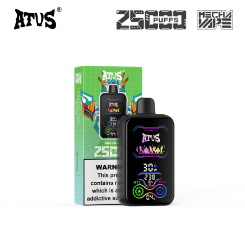 DE022 25000 Puffs Disposable Vape with Full screen rechargeable and adjustable airflow ATVS Vape