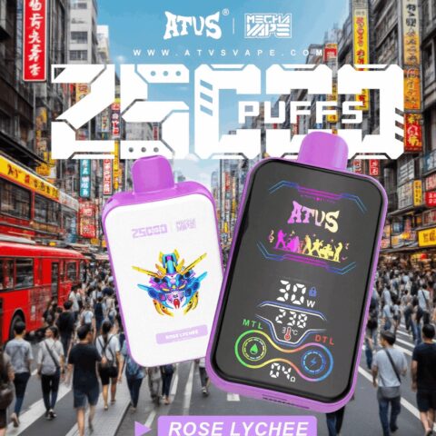 DE022 25000 Puffs Disposable Vape with Full screen rechargeable and adjustable airflow ATVS Vape