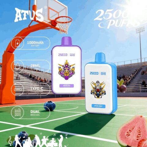 DE022 25000 Puffs Disposable Vape with Full screen rechargeable and adjustable airflow ATVS Vape