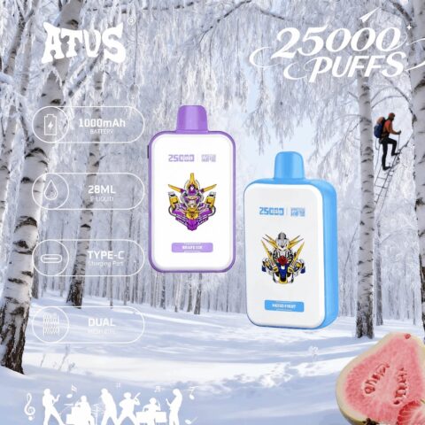 DE022 25000 Puffs Disposable Vape with Full screen rechargeable and adjustable airflow ATVS Vape