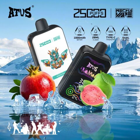 DE022 25000 Puffs Disposable Vape with Full screen rechargeable and adjustable airflow ATVS Vape