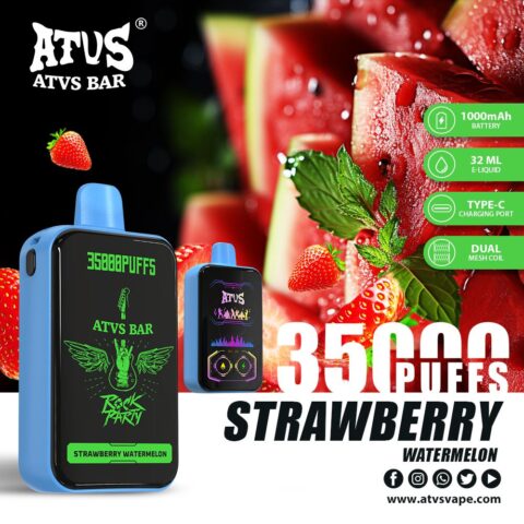 DE022 35000 Puffs Disposable Vape with Full screen rechargeable and adjustable airflow ATVS Vape