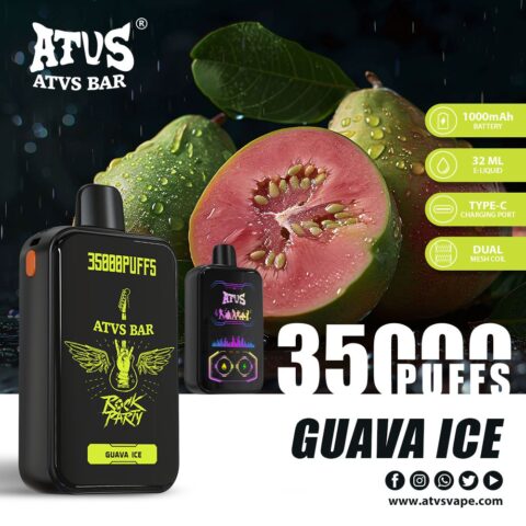 DE022 35000 Puffs Disposable Vape with Full screen rechargeable and adjustable airflow ATVS Vape