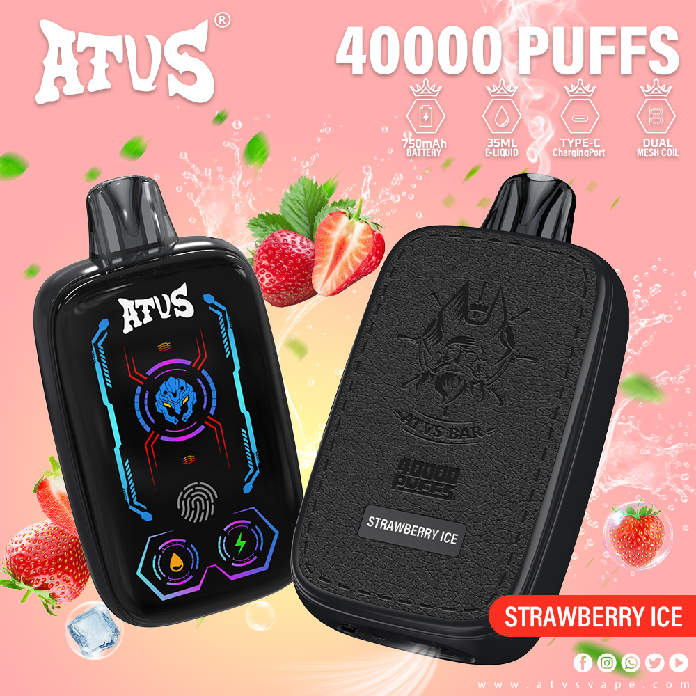 DE023 40000 Puffs Disposable Vape with Full screen rechargeable and adjustable airflow