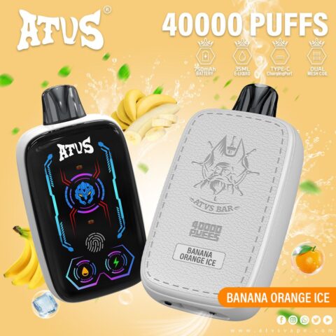 DE023 40000 Puffs Disposable Vape with Full screen rechargeable and adjustable airflow ATVS Vape