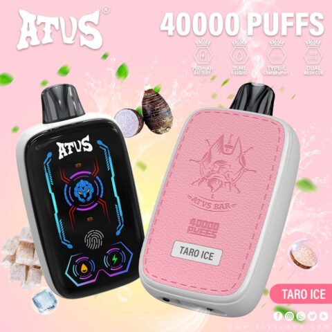 DE023 40000 Puffs Disposable Vape with Full screen rechargeable and adjustable airflow ATVS Vape