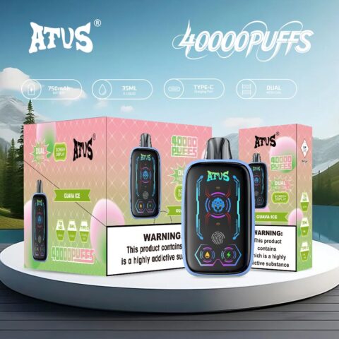 DE023 40000 Puffs Disposable Vape with Full screen rechargeable and adjustable airflow ATVS Vape
