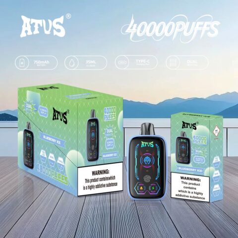 DE023 40000 Puffs Disposable Vape with Full screen rechargeable and adjustable airflow ATVS Vape