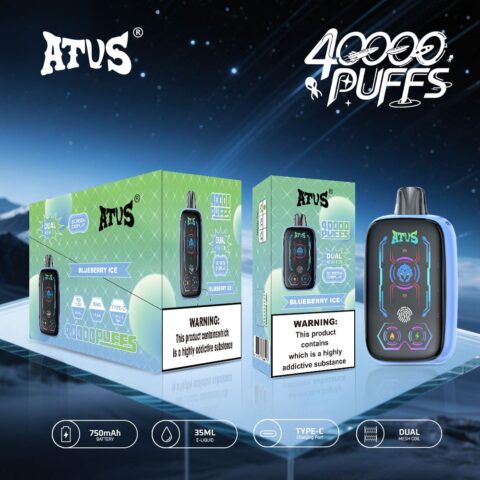 DE023 40000 Puffs Disposable Vape with Full screen rechargeable and adjustable airflow ATVS Vape