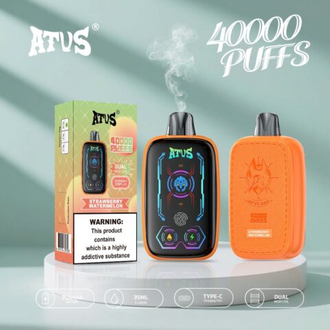 DE023 40000 Puffs Disposable Vape with Full screen rechargeable and adjustable airflow ATVS Vape