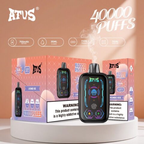 DE023 40000 Puffs Disposable Vape with Full screen rechargeable and adjustable airflow ATVS Vape
