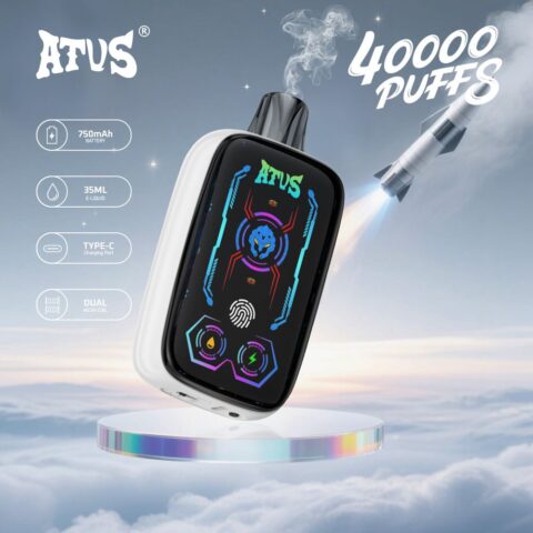 DE023 40000 Puffs Disposable Vape with Full screen rechargeable and adjustable airflow ATVS Vape