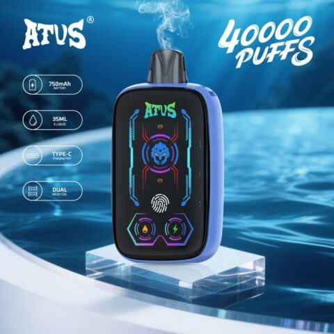 DE023 40000 Puffs Disposable Vape with Full screen rechargeable and adjustable airflow ATVS Vape