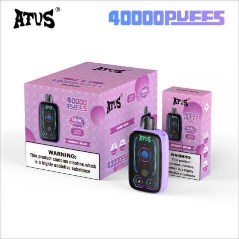 DE023 40000 Puffs Disposable Vape with Full screen rechargeable and adjustable airflow ATVS Vape