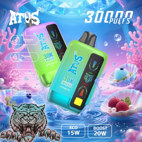 DE026 30000 Puffs Disposable Vape with LED display screen and adjustable airflow ATVS Vape