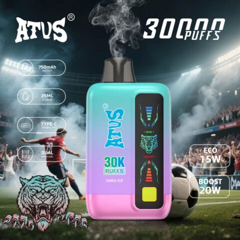 DE026 30000 Puffs Disposable Vape with LED display screen and adjustable airflow ATVS Vape