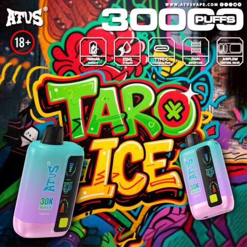 DE026 30000 Puffs Disposable Vape with LED display screen and adjustable airflow ATVS Vape