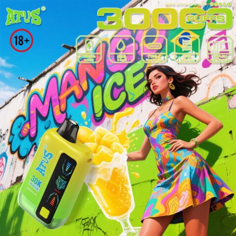 DE026 30000 Puffs Disposable Vape with LED display screen and adjustable airflow ATVS Vape