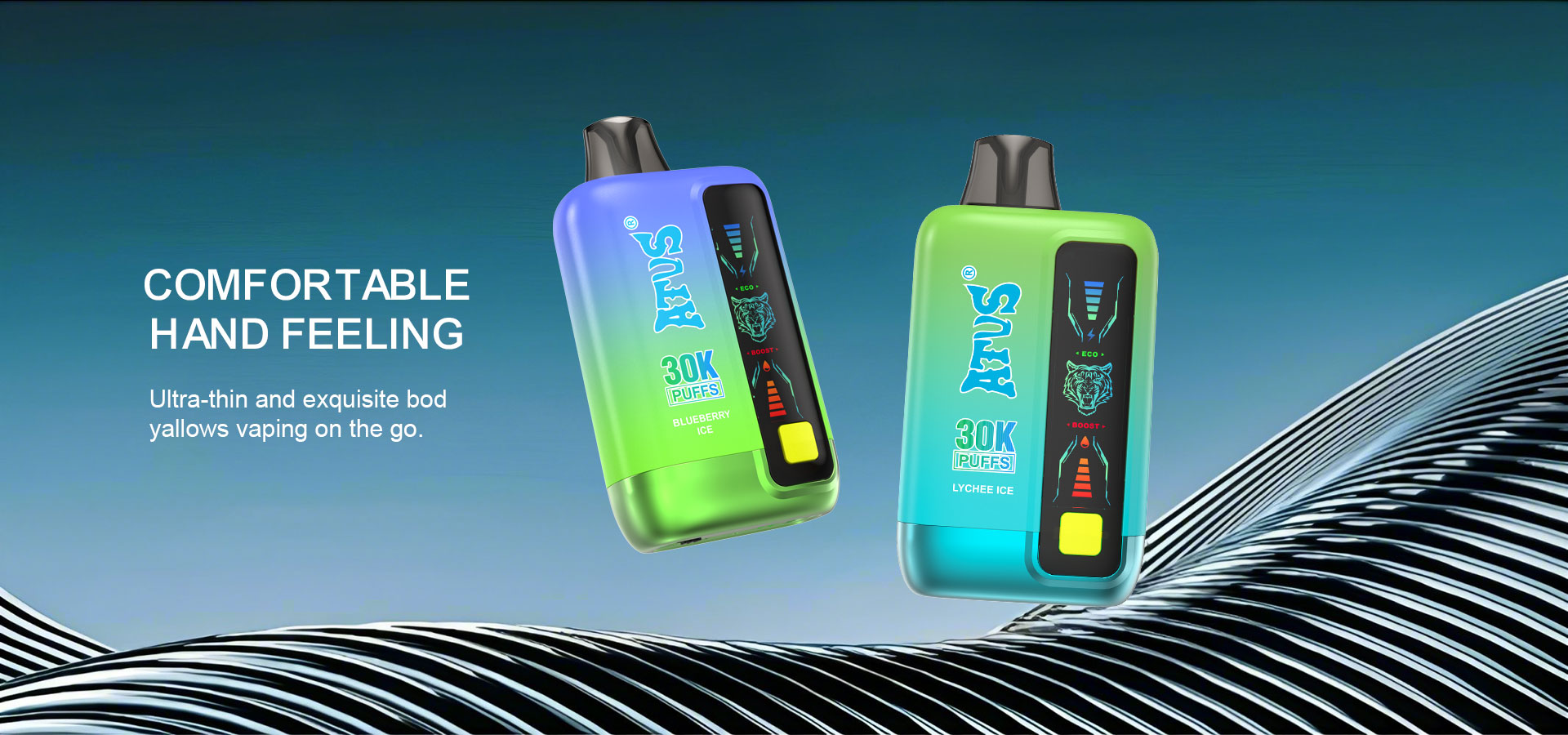 DE026 30000 Puffs Disposable Vape with LED display screen and adjustable airflow ATVS Vape