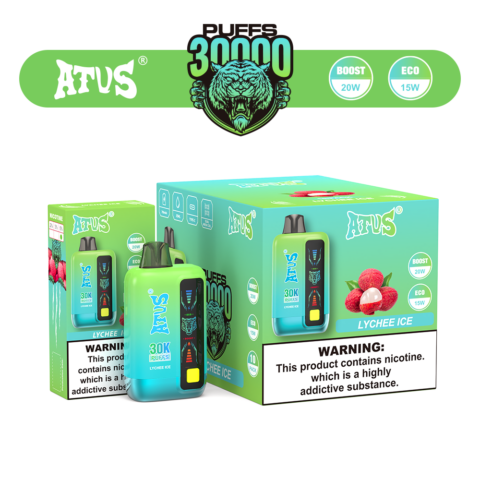 DE026 30000 Puffs Disposable Vape with LED display screen and adjustable airflow ATVS Vape