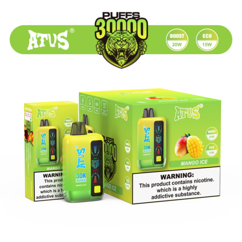 DE026 30000 Puffs Disposable Vape with LED display screen and adjustable airflow ATVS Vape