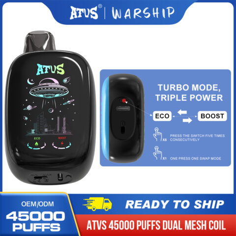 DE027 45000 Puffs Disposable Vape with rechargeable and adjustable airflow ATVS Vape