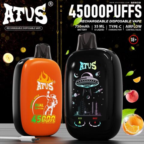 DE027 45000 Puffs Disposable Vape with rechargeable and adjustable airflow ATVS Vape