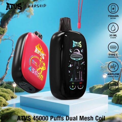 DE027 45000 Puffs Disposable Vape with rechargeable and adjustable airflow ATVS Vape