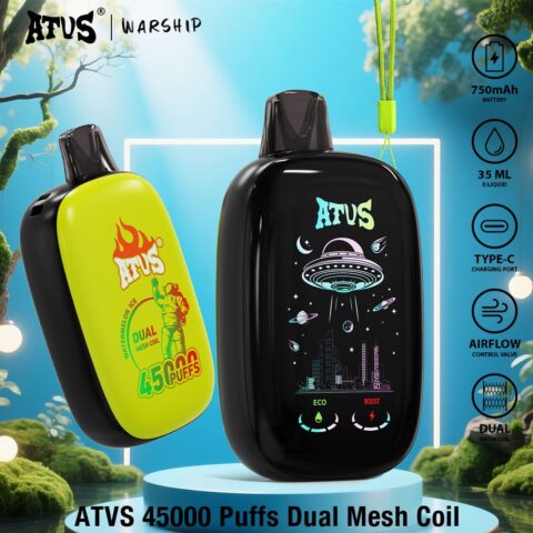 DE027 45000 Puffs Disposable Vape with rechargeable and adjustable airflow ATVS Vape