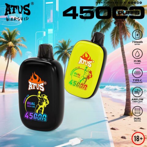 DE027 45000 Puffs Disposable Vape with rechargeable and adjustable airflow ATVS Vape