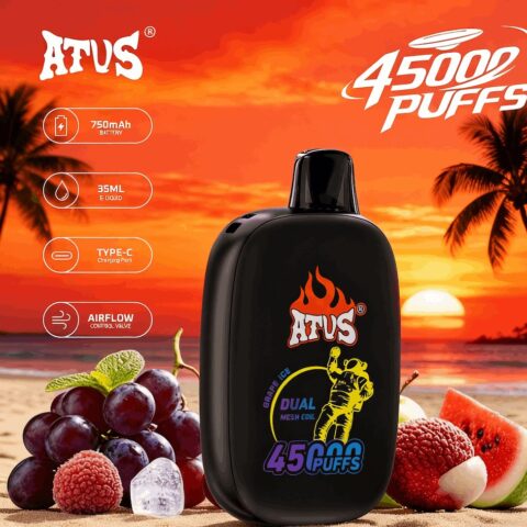 DE027 45000 Puffs Disposable Vape with rechargeable and adjustable airflow ATVS Vape