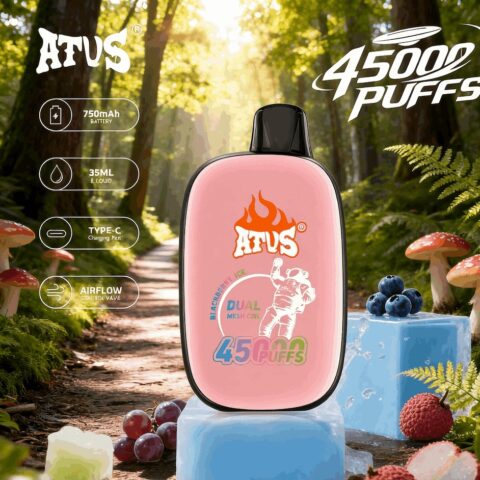 DE027 45000 Puffs Disposable Vape with rechargeable and adjustable airflow ATVS Vape