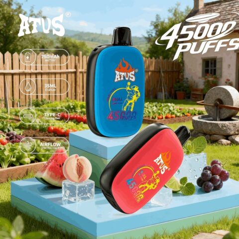 DE027 45000 Puffs Disposable Vape with rechargeable and adjustable airflow ATVS Vape
