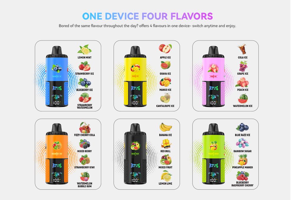 DE030 60000 Puffs Disposable Vape with LED Display Screen and Adjustable Airflow Rechargeable ATVS Vape