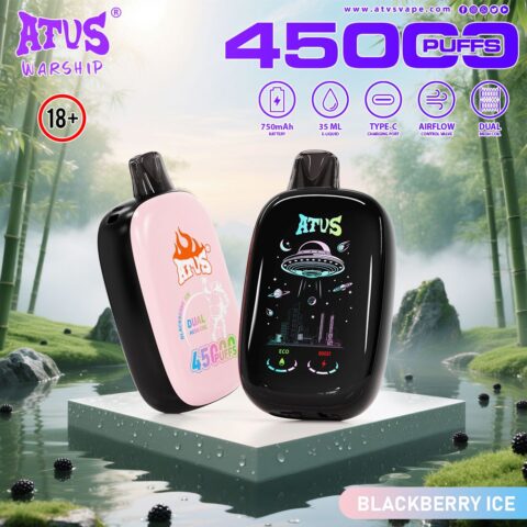 DE027 45000 Puffs Disposable Vape with rechargeable and adjustable airflow ATVS Vape