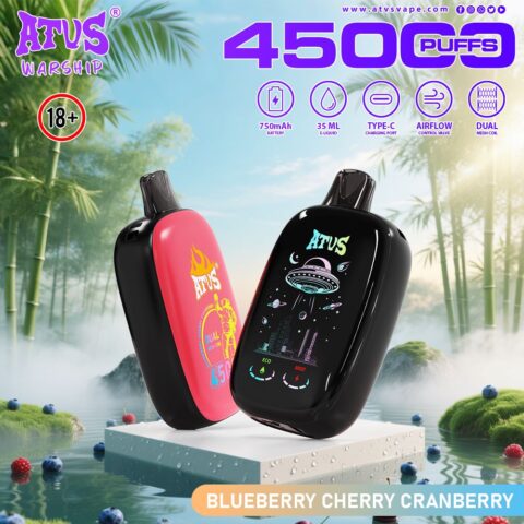 DE027 45000 Puffs Disposable Vape with rechargeable and adjustable airflow ATVS Vape
